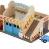 Melissa & Doug Parkhaus Mit Tankstelle Und Waschanlage Aus Holz -Tonies Verkäufe 11154399 01