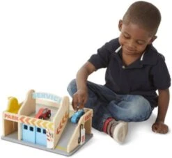 Melissa & Doug Parkhaus Mit Tankstelle Und Waschanlage Aus Holz -Tonies Verkäufe 11154399 05