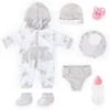 Deluxe Puppenkleidung Set 7-tlg. Grau Von Bayer, 40-46 Cm -Tonies Verkäufe 25344387 01