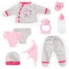 Deluxe Puppenkleidung Set 9-tlg. Grau/pink Von Bayer, 40-46 Cm -Tonies Verkäufe 25344388 01